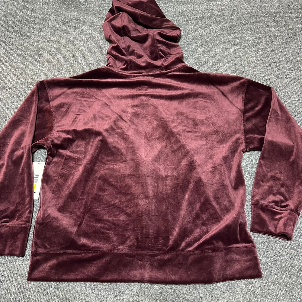 DKNY Sport Womens Velour Hoodie and Jogger Pants Set Maroon Medium DP5J9233 - Picture 6 of 10